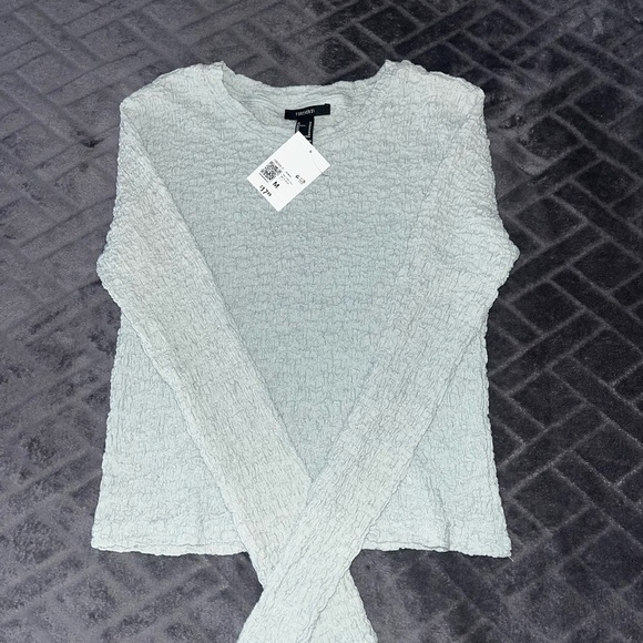 Long sleeve stretch Size medium aqua Marina , forever 21 - Picture 1 of 4